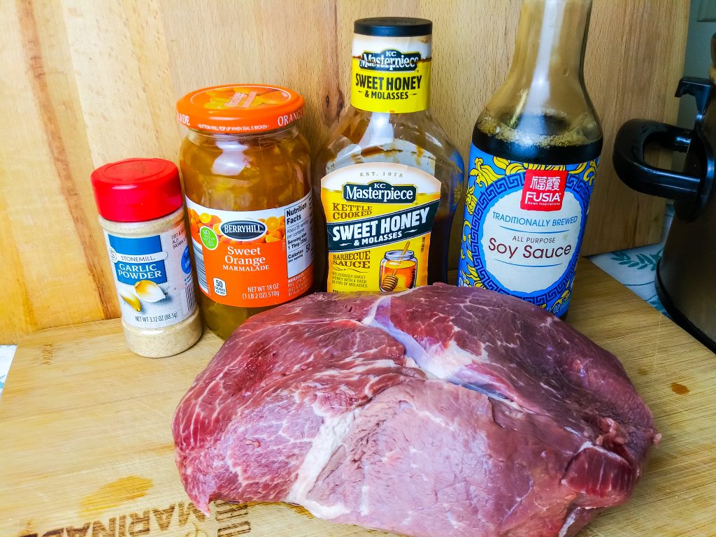 ingredients for slow cooker orange beef